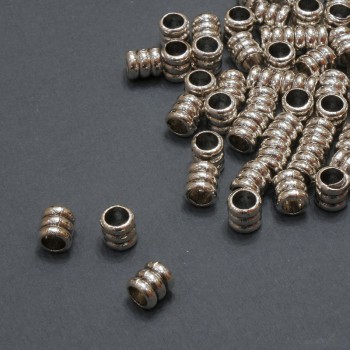 Accessoire perle Pandora, diamètre 5×5, 5 mm, trou de 3 mm, conditionnement 20 g, 70 pièces (+ -)