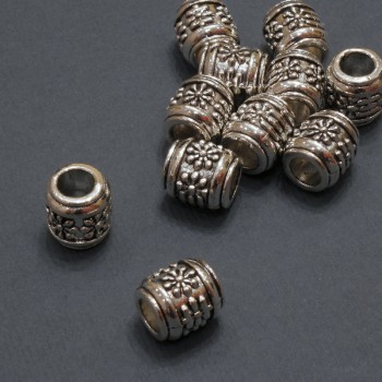 Accessoire perle Pandora, diamètre environ 8,5 × 9 mm, trou Ø 4,5 mm, conditionnement 20 g, 11 pièces (±)