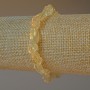 Bracelet en quartz citriné naturel, perles facettées, diamètre 6×9 mm, longueur 18 cm +/- (élastique)