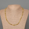 Collier en grossulaire (grenat vert), pierres naturelles facettées en cubes de 4 mm, longueur 47 cm