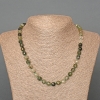 Collier en quartz rutile poilu, pierre naturelle, perles cubiques facettées, diamètre d'environ 7 mm, longueur d'environ 50 cm