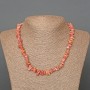Collier en rhodochrosite naturel, grains de 8x3 mm ±, longueur 47 cm ±
