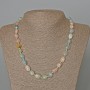 Collier en Morganite naturel, perles facettées, diamètre 9×12 mm, longueur 49 cm ±