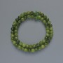 Perles de jadéite, billes lisses, diamètre 6 mm ±, longueur 38 cm ± sur fil