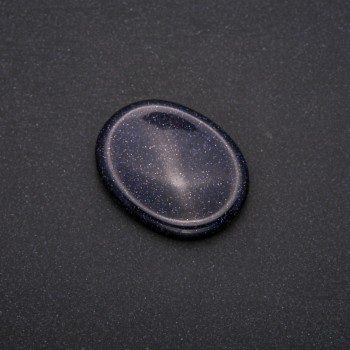 Massager-grattoir pour le visage en aventurine «Sable Bleu» 45,5×35,5 mm, épaisseur 5 mm