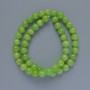 Perles d'onyx, billes lisses, diamètre 8,5 mm, longueur d'environ 40 cm, sur fil