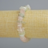 Bracelet Morganite, éclats de pierre naturelle, diamètre 12×4 mm ±, longueur 18 cm ± (élastique)