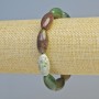 Bracelet jaspe multicolore – pierre naturelle, ovale, diamètre 10×20 mm ± (élastique), longueur 18 cm+