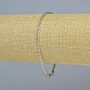Bracelet Xuping rhodié, épaisseur environ 2,5 mm, longueur 19 cm