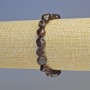 Bracelet grenat, pierre naturelle facettée, diamètre 9×10 mm ± (élastique), longueur 18 cm+