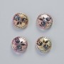 Perle d'hématite «Arbre» couleur caméléon, diamètre 12,5×4,5 mm ± (4 pièces)
