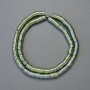 Perles d'hématite couleur caméléon verte, rondelles 6×1 mm, fil de 42 cm