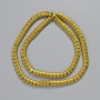 Perles d'hématite serpentin ondulé couleur doré mat, diamètre 5×4×3 mm, longueur ±40 cm — rangée