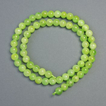 Perles d'onyx en pierre naturelle, billes lisses, diamètre 6,5 mm ±, longueur 38 cm ± sur fil