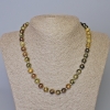 Collier en grossulaire (grenat vert) – pierre naturelle, bille lisse, diamètre 8,5 mm ±, longueur 47 cm ± sur fil