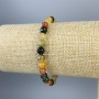 Bracelet assorti de perles facettées de 6 mm, longueur 18 cm, élastique