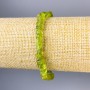 Bracelet en chrysoprase brute, pierre naturelle, diamètre 7×7 mm, longueur d'environ 18 cm, élastique