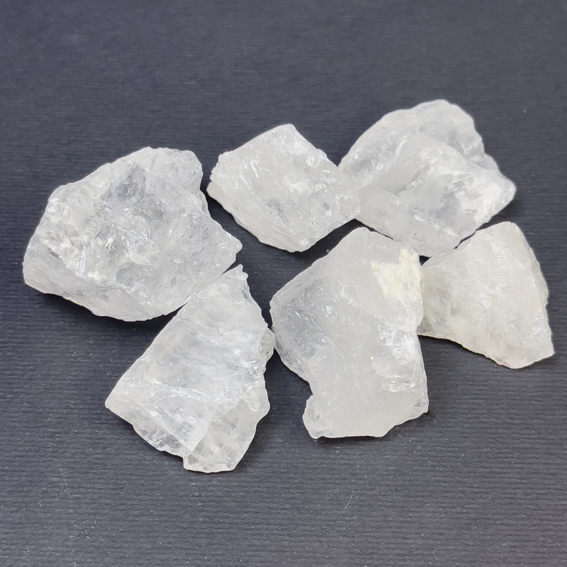 Pierre naturelle Cristal de roche bruts sans trou 26-30×16-20 mm (+-) (par 100 g ±)