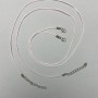 Cordon rose «tressé» pour le cou, diamètre 1 mm, longueur 51–55 cm+