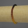 Bracelet en ambre Dégradé, perles lisses, diamètre 5 mm ±, longueur 18 cm ±, élastique
