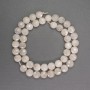 Perles d’adulaire naturelles, facettées en forme de pièce, diamètre 8,5 × 5 mm, longueur 38 cm ±