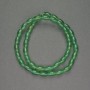 Perles barillet en chrysoprase, pierre naturelle, diamètre 6×9 mm +-, longueur 38 cm +-