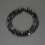 Perles d'agate facettées, billes de 6 mm ± sur fil, longueur 37 cm+