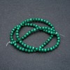 Perles sur fil en pierre naturelle Malachite, bille lisse, diamètre 4 mm ±, longueur 39 cm ±