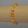 Bracelet en éclats d'ambre, diamètre 7×4 mm, longueur 18 cm, élastique