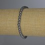 Bracelet térahertz à billes lisses, diamètre d'environ 5 mm, longueur d'environ 18 cm, élastique