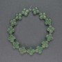 Perles en néphrite naturelle en forme de trèfle, diamètre 14 x 14 mm, longueur 20 cm +/-