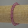 Bracelet en tourmaline galetée, diamètre 9 x 6 mm, longueur 18 cm élastique