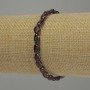 Bracelet en grenat facetté, diamètre 6–8×5 mm, longueur 18 cm, élastique