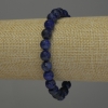 Bracelet en lazurite, billes lisses de 8 mm, longueur environ 18 cm, élastique