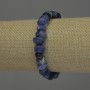 Bracelet en sodalite facetté, diamètre 6-8×8-10 mm+, longueur 18 cm ± élastique