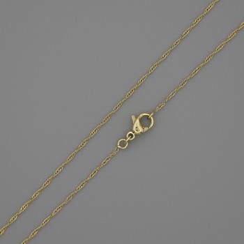 Chaîne Xuping plaqué or 18K, épaisseur 0,5 mm, longueur 56 cm