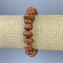 Bracelet en aventurine «Sable doré», perles facettées, diamètre 7-10×10-12 mm, longueur 18 cm ± élastique