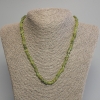 Collier en chrysoprase facettée, diamètre 5–8×6 mm ±, longueur 45 cm ±, avec fermoir