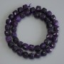 Perles de sugilite facettées en cube, diamètre 9×9 mm, longueur 38 cm sur fil