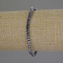 Bracelet térahertz à cubes facettés, diamètre 3×3 mm, longueur 18 cm ± élastique