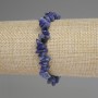 Bracelet en copeaux de sodalite, diamètre 5–12 × 3 mm ±, longueur 18 cm ±, élastique