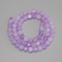Perles d'améthyste lavande facettées, cube, diamètre 5 × 5 mm, longueur 30 cm ± sur fil