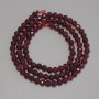 Perles de tourmaline facettées, diamètre 4 mm ±, longueur 38 cm ± sur fil