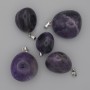 Pendantif en améthyste 19-26×16-20 mm ±, longueur 25-35 mm ± (tailles assorties)