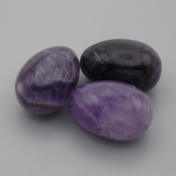 Œuf souvenir en améthyste naturelle, diamètre 30×20 mm ±
