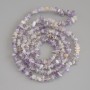 Perles d'améthyste éclats, diamètre 6×3 mm, longueur environ 80 cm, sur fil
