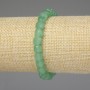 Bracelet en néphrite taillée — cube 7×7 mm, longueur 18 cm ±, élastique