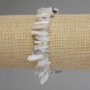 Bracelet d'adulaire – éclats en aiguilles, diamètre 12–18 × 2–5 mm ±, longueur 18 cm, élastique