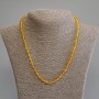 Collier de citrine, boules lisses, diamètre 7 mm ±, longueur 50 cm ±