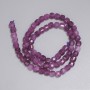 Perles de tourmaline facettées en cubes 5,5×5,5 mm ±, longueur environ 38 cm sur fil
